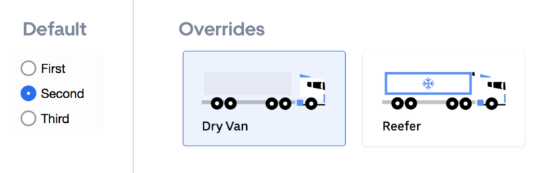 Overriding a RadioGroup component for Uber Freight